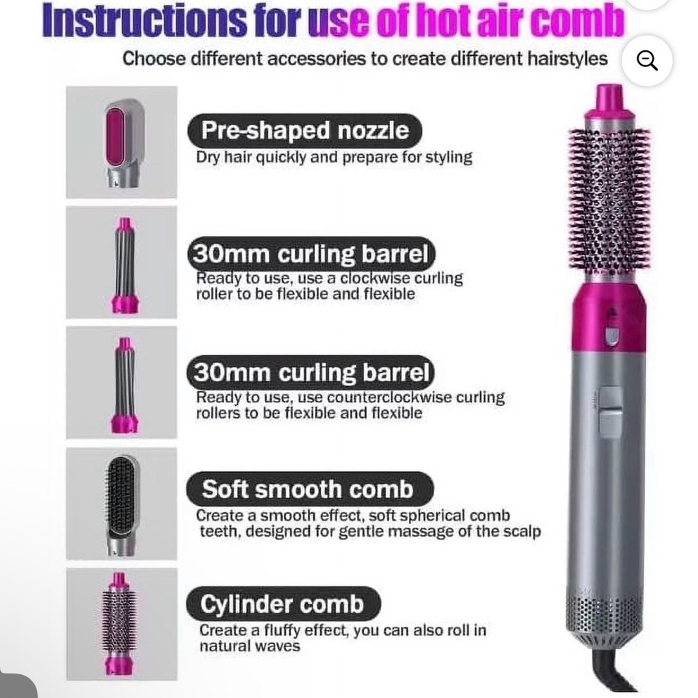 ⭐️Host Pick⭐️Star Vision 5 In 1 Electric Styling Dryer Brush - Picture 3 of 7
